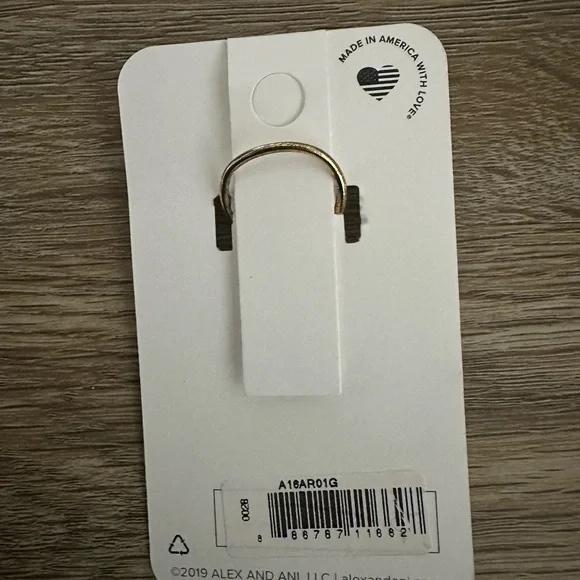 Alex and Ani star and moon adjustable ring - Picture 2 of 2